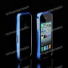High Quality Gleave Aluminum Bumper for iPhone 4S with Silver Line(Blue)