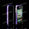 High Quality Gleave Aluminum Bumper for iPhone 4S with Silver Line(Purple)