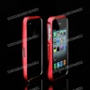 High Quality Gleave Aluminum Bumper for iPhone 4S with Silver Line(Red)