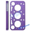 High Quality Holes Metal Hard Case for iPhone 4/iPhone 4S (Purple)