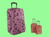 High Quality Jacquard Febric Builti-in Caster Built-in Aluminum Trolley Travel Case