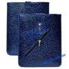 High Quality Leather Case With Zipper For i Pad 2(Dark Blue)