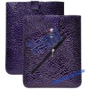 High Quality Leather Case With Zipper For i Pad 2(Purple)