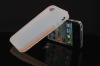 High Quality Light Transparent TPU with Frosting Case For Iphone4