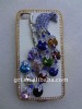 High Quality Parrot Jeweled cell phone case for iPhone 4