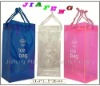 High Quality and inexpensive,Waterproof PVC Cool Bag with Drawstring Handle as Wine Bottle Holder