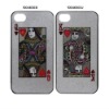 High Quality for iPhone 4S&4G Poker Pattern Hard Back Cover Case