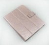 High-Tech pink leather case for ipad