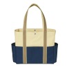 High-capacity fashion woven tote bag