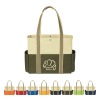 High-capacity fashion woven tote bag