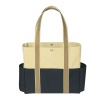 High-capacity fashion woven tote bag