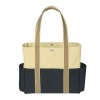 High-capacity fashion woven tote bag