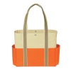 High-capacity fashion woven tote bag