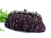 High-grade Handmade Beaded Evening Bag,WB1006,Black,Grey,Silver,Red,Purple,White,Champagne,Golden