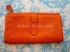 High quality 100% leather pu wallet with different color (WB8119-O)