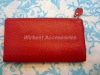 High quality 100% leather pu wallet with different color (WB8119-R)