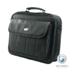 High-quality Black Leather Laptop Briefcase Bag 14" for Men