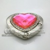 High quality Heart shape crystal bag purse hanger