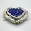 High quality Heart shape crystal bag purse hanger