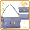 High quality PU ladies' handbag in light bule color