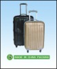 High quality beautiful pupolar carry-on PU pink trolley luggage