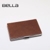High quality business card holder case with leather covered