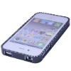 High quality crossline metal bumper case for iphone 4s