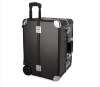 High quality fashion design black makeup trolley case