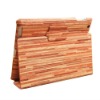 High quality for ipad 2 wood grain leather case