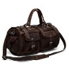 High quality genuine leather travel backpack