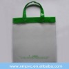 High quality green handle clear shopping bag XYL-H273