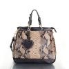 High quality ladies snakeskin leather bag/handbag/purse,282342
