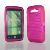 High quality mesh combo Pink cell phone case For Blackberry 9850/9860