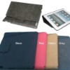 High quality new leather case for ipad 2 with stand function