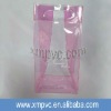 High quality transparent pvc ice bag in pink XYL-I015