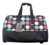 Hign quality ladies Pu&cloth travel bag