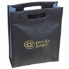 Hole pouch promotional shopping bag