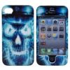 Horrible Skull Devil Both Sides Plastic Cover Protector Hard Case Skin For iPhone 4