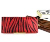 Horsehair series zebra-stripe delicate clutch wallets for ladies