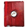 Hot 360-degree Rotation Design Leather Case Skin for iPad 2