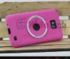 Hot,Camera Pattern Soft Silicone Case for galaxy s2,silicon case for i9100,for samsung mobile phone back cover,PayPal & OEM
