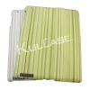 Hot!!! High Quality Hard Case with leather lagging outside for iPad2