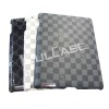 Hot!!! High Quality Plastic Hard Case with leather lagging outside for iPad 2