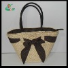 Hot Ladies New Style Corn Husk Straw Shoping Bag With Butterfly and PU