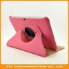 Hot Pink, 360 Degree Rotatable Protective PU Leather Case, Folio Stand Case Cover for Samsung Galaxy Tab 8.9 inch P7300/P7310