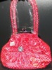 Hot Pink Bag Flower Purse Ruffle Design Handbag