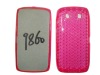 Hot Pink Diamond Veins TPU Gel Case For BlackBerry 9860