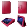 Hot Pink Lichee Pattern Slim Case Cover for Samsung Galaxy Tab 8.9