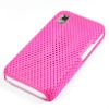 Hot Pink Mesh Skin Hard Back Case Cover For Samsung S5230