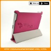 Hot Pink, Super thin Smart Leather Case Cover with Stand for iPad2, Folding Leather Skin with Smart Cover Function for iPad 2
